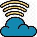 Wifi En La Nube Nube Red Icono