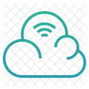 Wifi En La Nube Internet De Las Cosas Iot Icono