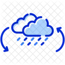 Nubes Lluvia Reciclar Icon