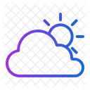 Nublado ensolarado  Ícone