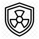Nucleaire Rayonnement Bouclier Icône