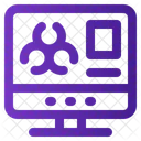 Nuclear Monitoramento Computador Ícone