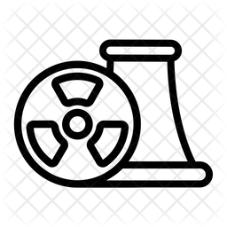 Nuclear Icon - Download in Line Style