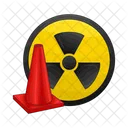 Nuclear Caution Radiation Radioactive Hazard Icône