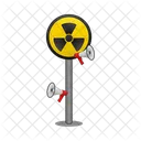 Nuclear Caution Radiation Radioactive Hazard Icon