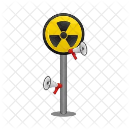 Nuclear caution  Icon