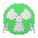 Nuclear Energy Green Icon