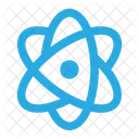 Nuclear Energy Atom React Icon