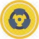 Nuclear Energy Radiation Alert Icon