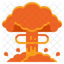 Nuclear Explosion Bomb Explosion Fire Disaster Icon