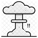 Nuclear Explosion Bomb Explosion Fire Disaster Icon