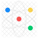 Nuclear Physics Atom Orbit Icon