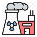 Nuclear Plant Reactor Energy Icon