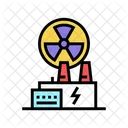 Nuclear Plant Color Icon