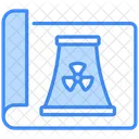 Nuclear Power Plant Blueprint Icon