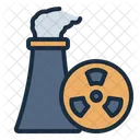 Nuclear Radiation Disaster Catastrophe Icon