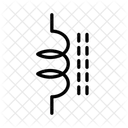 Nucleo De Ferrite Indutor Ícone