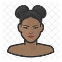 Nude Black Female  Icon