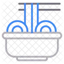 Nudeln Schussel Essstabchen Symbol