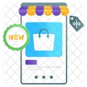 Aplicacion De Compras Aplicacion Movil Compras En Linea Icono