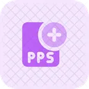 Nuevo Archivo Pps Archivo Pps Agregar Archivo Pps Icono