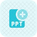 Nuevo Archivo Ppt Agregar Ppt Nuevo Ppt Icono