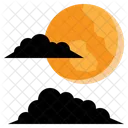 Nuit Lune Halloween Icône