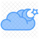 Lune Meteo Nuage Icon