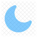 Nuit Lune Croissant De Lune Icône