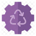 Null Abfall Recycling Ausrustung Symbol