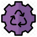 Null Abfall Recycling Ausrustung Symbol