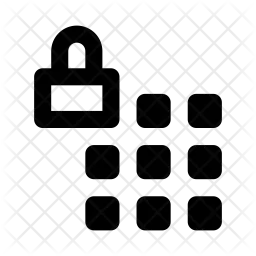 Num Lock Icon - Download In Line Style
