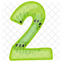 Number 2 Counting Digit Icon