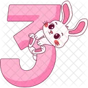 Number 3 Letter Number Icon