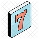 Number 7 Numeric Lucky Number Icon