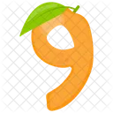 Number 9 Counting Digit Icon