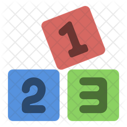 Number Block Icon - Download in Flat Style