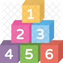 Number Blocks Block Icon