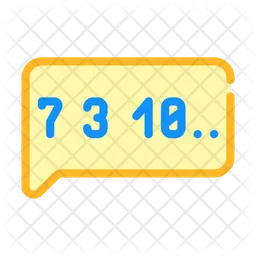 Number Bubble  Icon