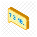Talking Numbers Isometric Icon