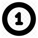 Game Coin Number One Coin Number Coin Icon