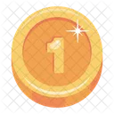 Number Coin Game Prize Game Coin Icon