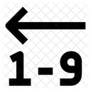 Number Descending Icon