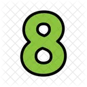 Eight Number Eight Mathematics Icon