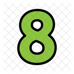 Number Eight  Icon