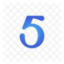 Number Five 5 Number Icon