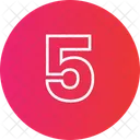 Number Five  Icon