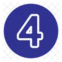 Number Four  Icon