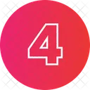 Number Four Icon
