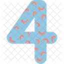 Number Four Digit Icon